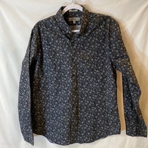 Express floral dress shirt size L
